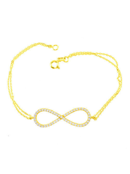 Bracelet with design Infinity made of Gold 14K