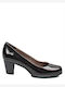 Leder Pumps Schwarz