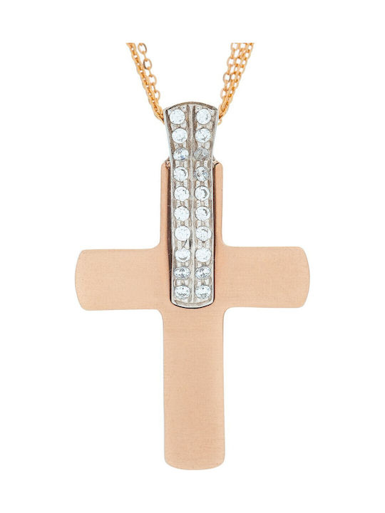 Val'oro Damen Weißgold Kreuz 14K