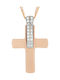 Val'oro Damen Weißgold Kreuz 14K