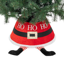 Weihnachtsbaum-Schürze Weihnachtsmann Rote mit Samt Textur Höhe 32xDurchmesser 56cm