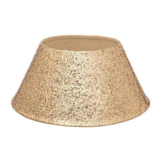 Weihnachtsbaumrock Stoff Gold Ψάθινη Υ32xΦ56εκ.