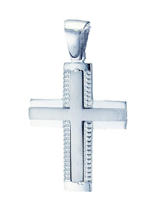 Savvidis White Gold Cross 9K with Chain