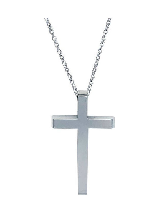 Savvidis White Gold Cross 18K