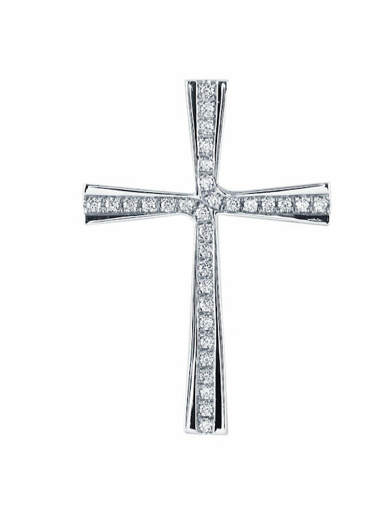 Savvidis White Gold Cross 14K