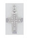 Triantos White Gold Cross 14K