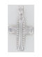 Triantos White Gold Cross 14K