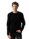 Devergo Herren Langarm-Pullover Schwarz