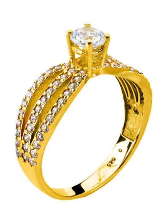 Single Stone from Gold 14K