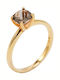 Ortaxidis Einzelner Stein aus Roségold 14K