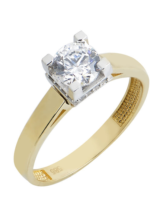 Koumian Single Stone from Gold 14K