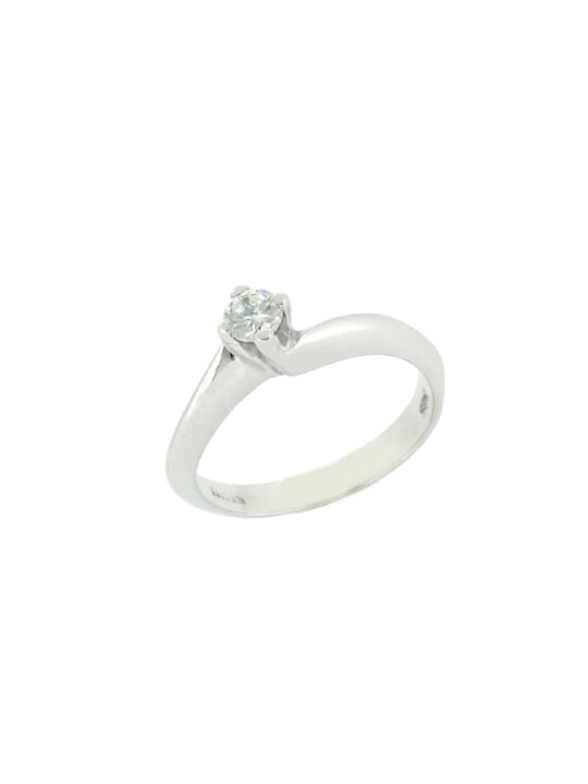 Single Stone from White Gold 14K