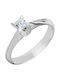 Single Stone from White Gold 14K