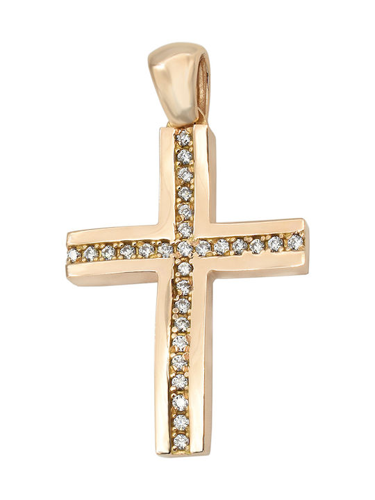 Rose Gold Cross 14K