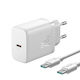 Joyroom Φορτιστής Χωρίς Καλώδιο με Θύρα USB-C 25W Power Delivery Λευκός (JR-TCF11)