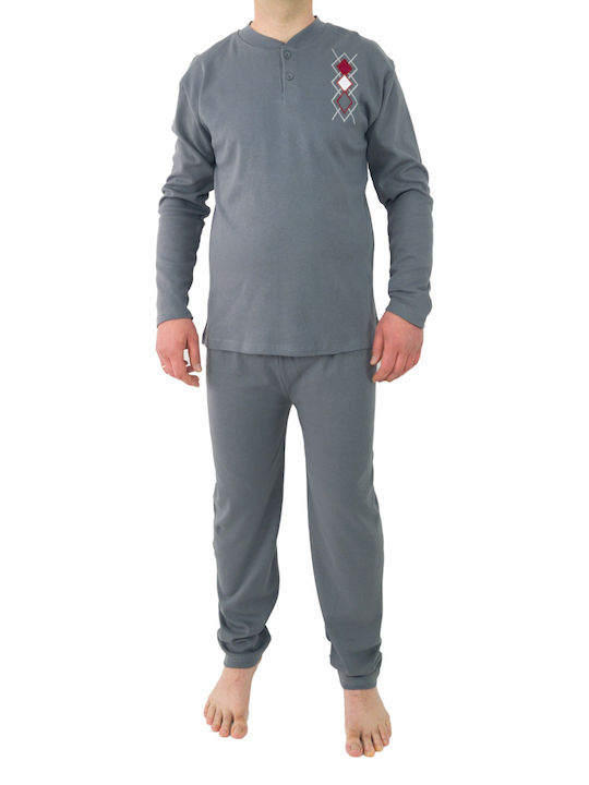 Rimoli Men's Winter Pajamas Set Gray