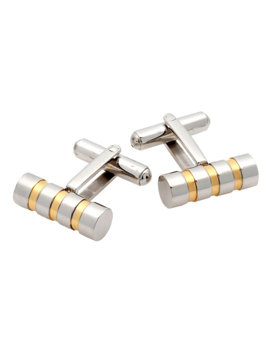 Tribute Cufflinks of Steel White