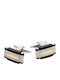 Tribute Cufflinks from Steel in White Color
