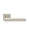 Zogometal 2276 Middle Door Matte Lever with Rosette for Both Sides Placement Νίκελ Ματ Pair 2276-01