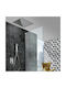 Excel Aurora Built-in Mixer, Hand Shower & Shower Head Set for Shower 3 Exits Silver