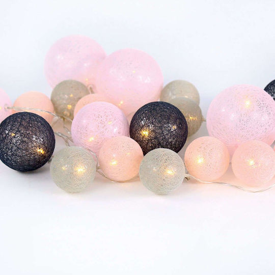 20 Lights LED 2.85m. Warm White in String 1pcs