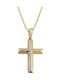 Damen Gold Kreuz 14K