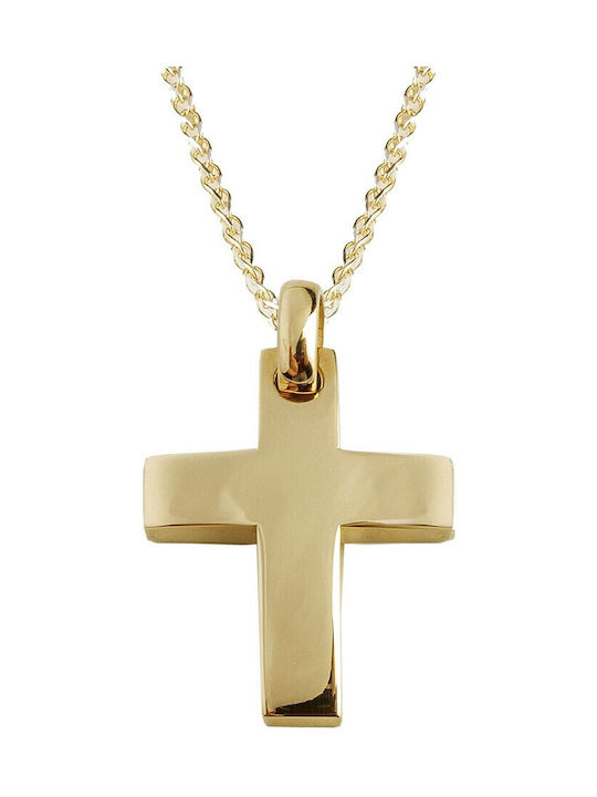 Herren Gold Kreuz 14K