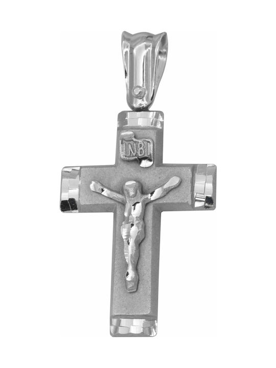 White Gold Cross 14K