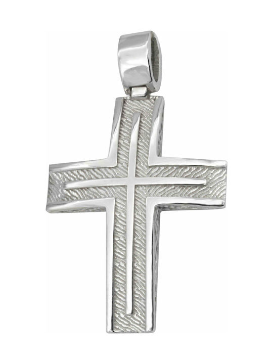 White Gold Cross 14K