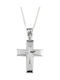 White Gold Cross 14K