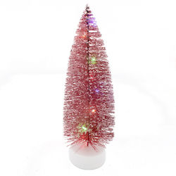 Beleuchtetes Schneebedecktes Weihnachtsdekorationen mit Bäumen 27cm Rotes