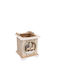 Christmas Wood Beige Lantern 18x15cm