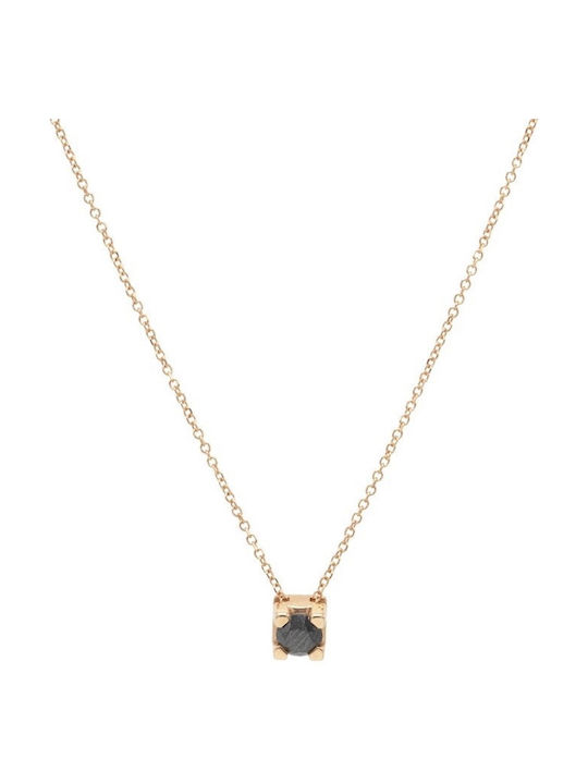 Ortaxidis Necklace from Rose Gold 18k with Diamond