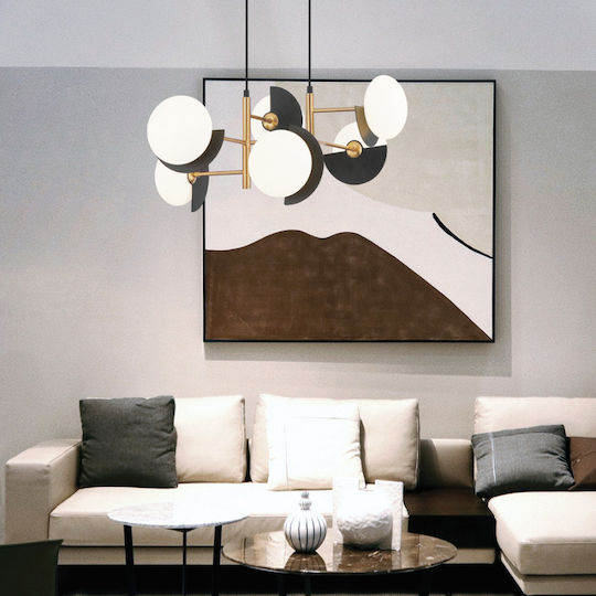 Viokef Darcy Lustră Suspendată Negru 62x181cm. Viokef Darcy Lustră Suspendată Negru 62x181cm.