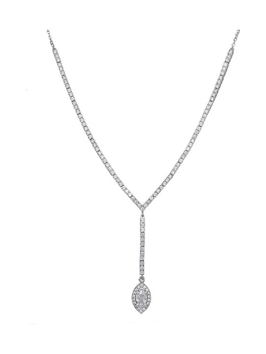 Engagement necklace K9 white gold tear 030123 030123 030123 Gold 9 Carat