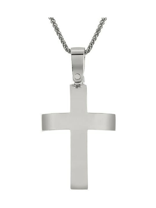 Men's Cross in White Gold 14K / TSITSILA / ST_054