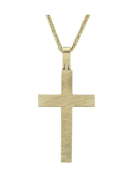 14K Gold Cross for men ST_057