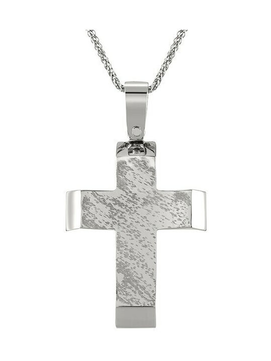 Men's Cross in White Gold 14K / TSITSILA / ST_052