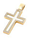 14K Gold female cross, T00118