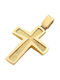 14K Gold male cross, T02519