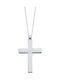 Baptismal cross SOLEDOR made of 14K white gold