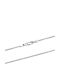 Polytimo White Gold Chain Neck 14K Length 45cm