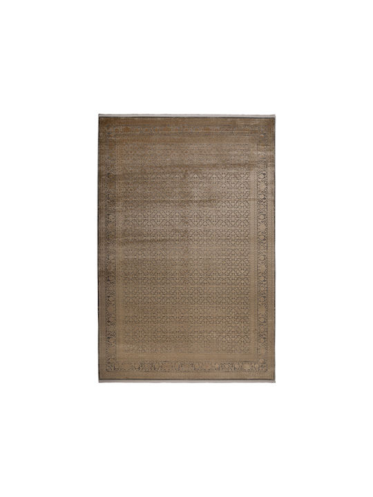 Viokarpet Enigma 62850-075 Rug Rectangular with Fringes Brown