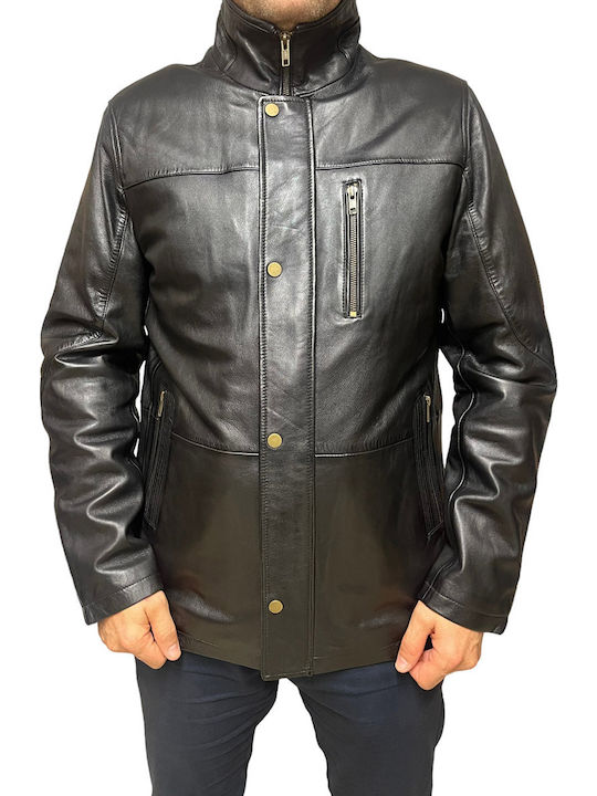 Geci Barbati Piele Iarna Negru ID-4561-Negru