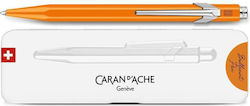 Caran D'ache 849 Popline Pen Ballpoint with Orange Ink