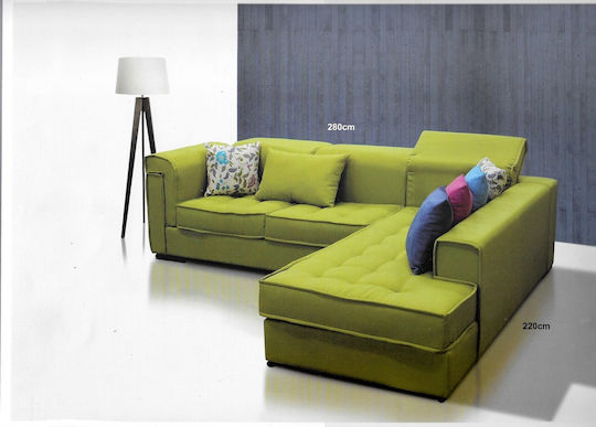 6019 Ecken Stoffsofa 220x280cm