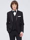 Men's Winter Suit Slim Fit Black