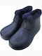 Women's Fur Lined Short Wellies Blue