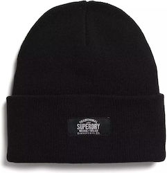 Superdry Knitted Beanie Cap Black