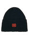 Beanie Unisex Σκούφος Πλεκτός σε Μαύρο χρώμα